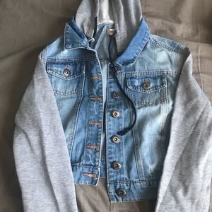 Jean jacket hoodie